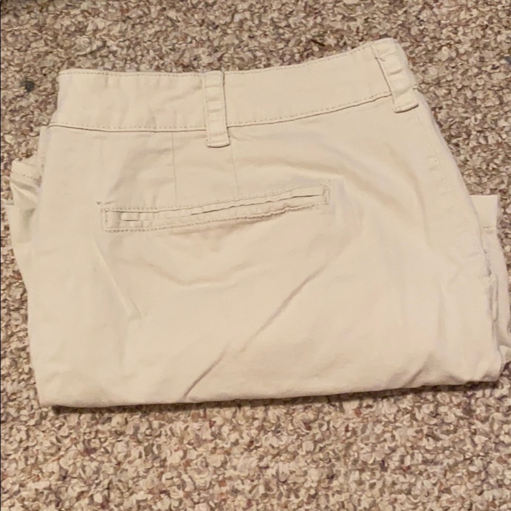 Light khaki shorts!